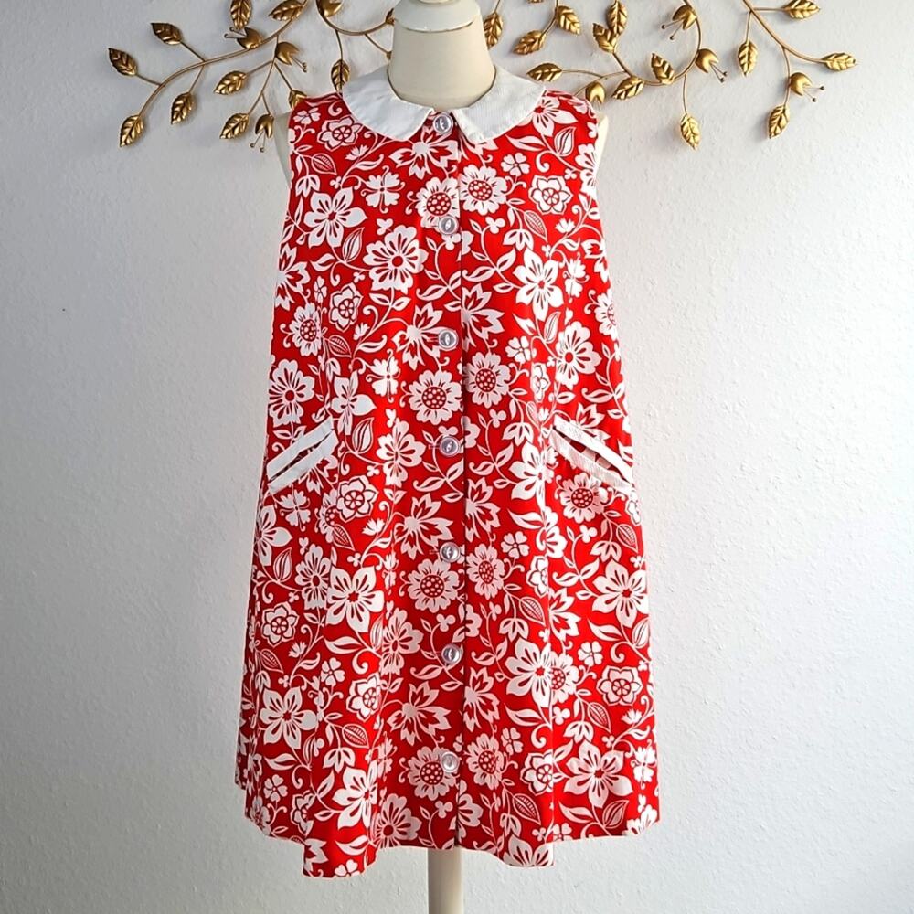 Vintage Tobi Of Miami Hawaiian Maternity Dress Size Small